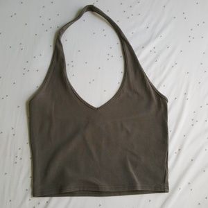 V neck halter top